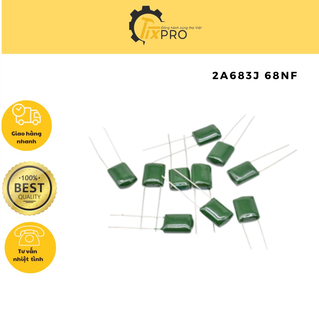 Tụ mica 2A683J 68nF 100V (10c)
