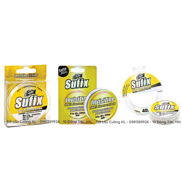 Cước Sufix Invisiline Fluorocarbon 20m