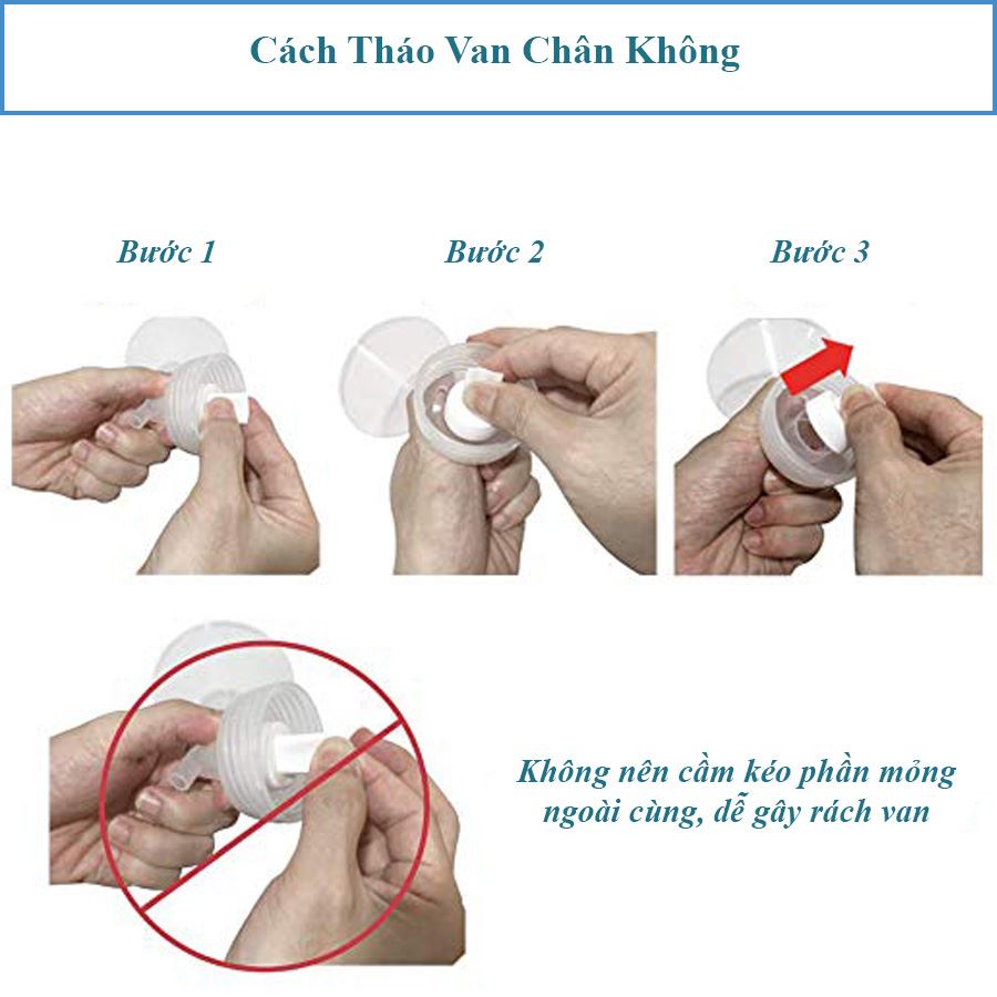 Combo 02 Van chân không Spectra - Phụ kiện máy hút sữa điện M1, M2, 9S, 9+, S2, S1, Dew300, 350