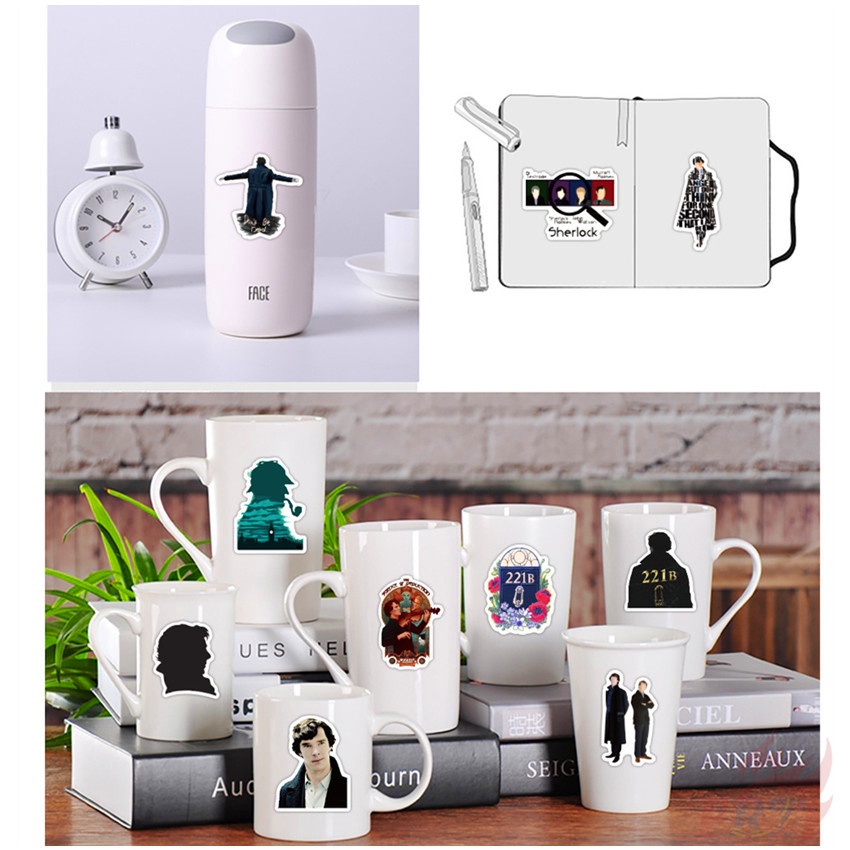Bộ 50 Cái ❉ Sherlock ·Holmes Series 01 Hình Dán ❉ Miếng Dán Trang Trí Đa Năng Diy Thời Trang