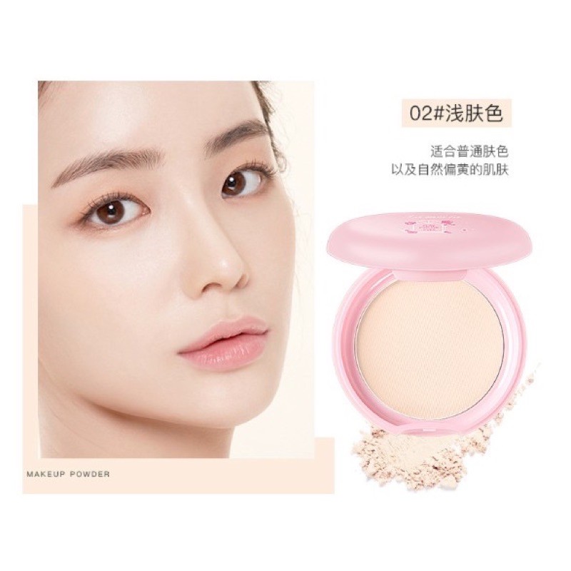 Phấn phủ nén kiềm dầu Lameila vỏ hồng | BigBuy360 - bigbuy360.vn