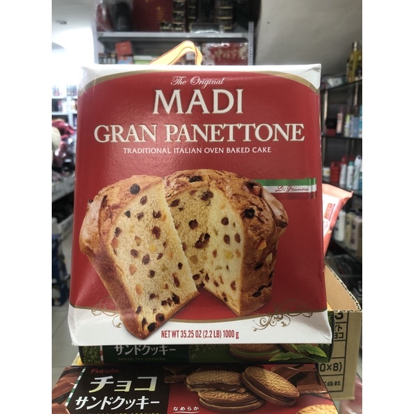 Bánh mì truyền thống MADI Gran Panettone Traditional Italian Oven Baked Cake 1000g (07/22)