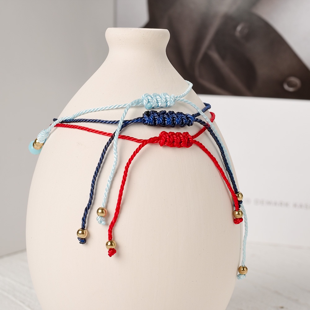 Vòng Tay Bện Dây Đỏ May Mắn Mặt Hình Mắt Quỷ Thổ Nhĩ Kỳ Có Thể Điều Chỉnh Làm Quà Tặng Cho Bạn Bè