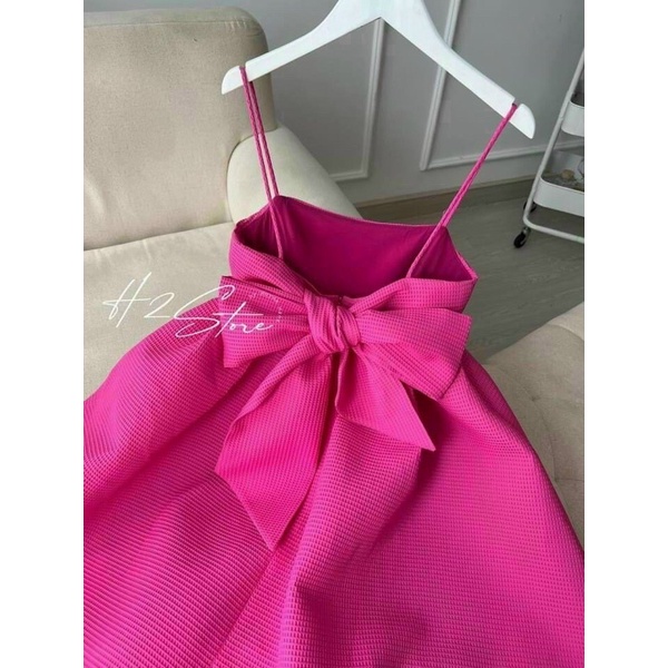 ĐẦM BABYDOLL NƠ 2 DÂY CỘT NƠ LƯNG FORM BỒNG SIÊU ĐÁNG YÊU KÈM ẢNH THẬT LYNG ALOHASHOP91