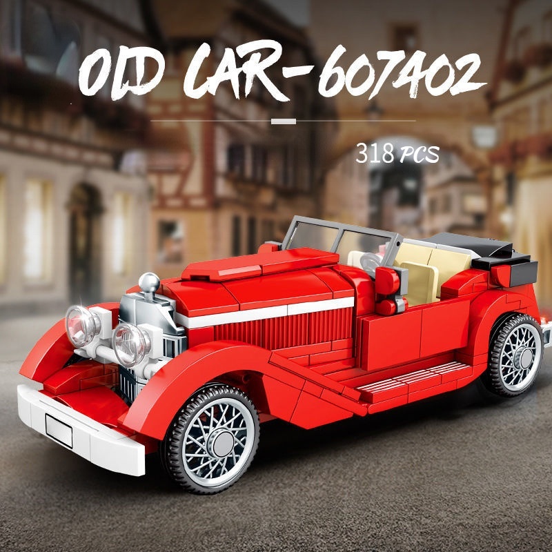 Mô Hình Lắp Ráp Lego Xe Hơi Cổ Điển Hoài Niệm