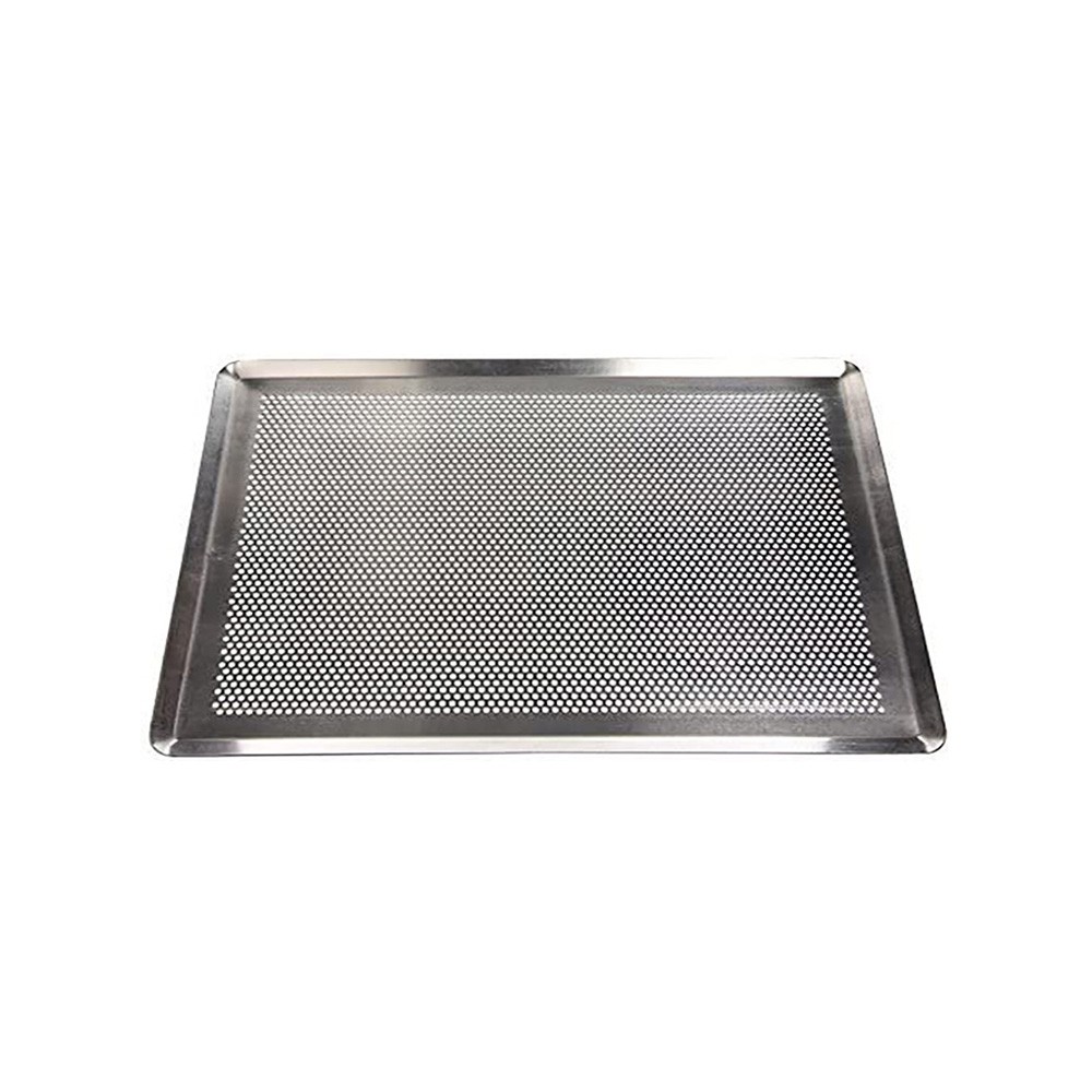 Khay Nướng Bánh Hình Chữ Nhật Đục Lỗ Bằng Nhôm Tự Nhiên 7367.40 40 X 30Cm