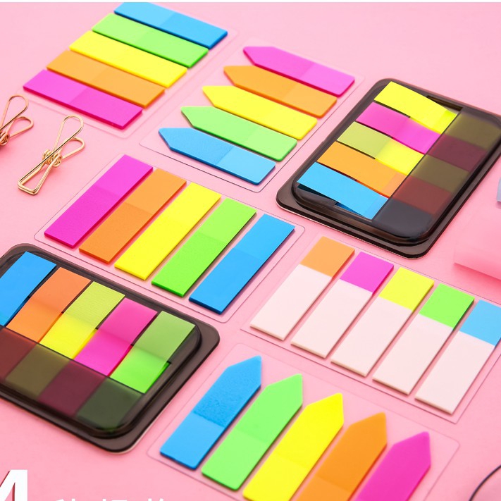 Set 5 tập giấy ghi chú nhỏ nhiều màu sắc xinh xắn