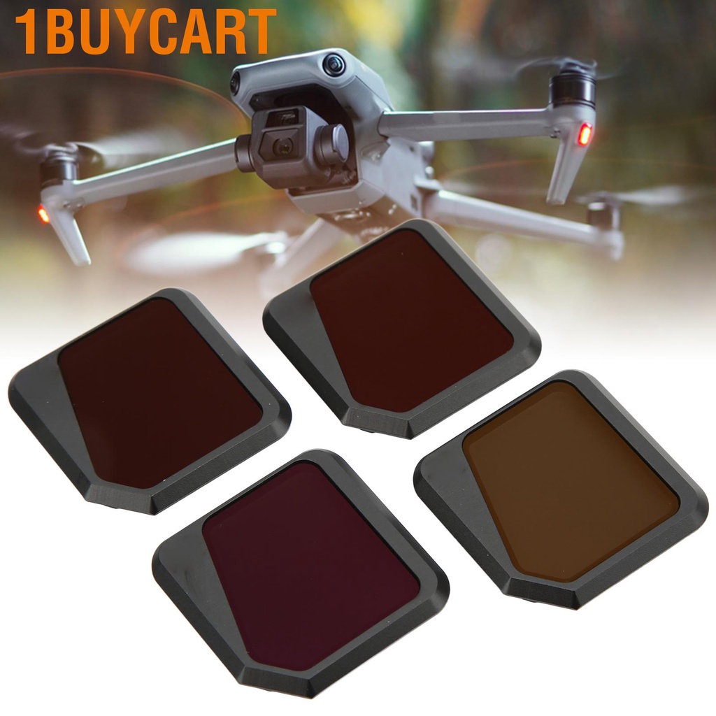 1buycart Junestar 4 in 1 NDPL Lens Filter Kit with CPL ND8 ND18 ND32 ND64 for DJI Mavic 3