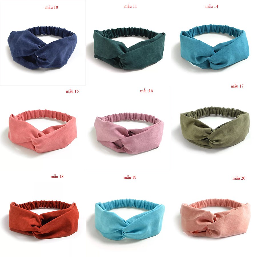 Băng đô Turban da TBD10-TBD24 classic phong cách thời thượng trẻ trung Maycorner