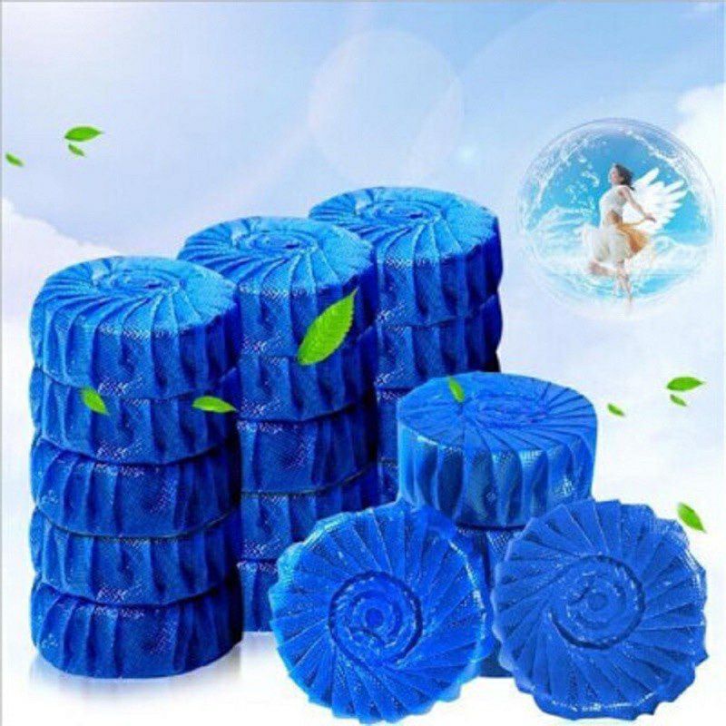 10 Viên - Tẩy bồn cầu màu xanh có mùi thơm