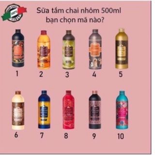 Sữa tắm nước hoa Tesori D'oriente 500ml(kèm vòi, chọn mùi).Chính hãng