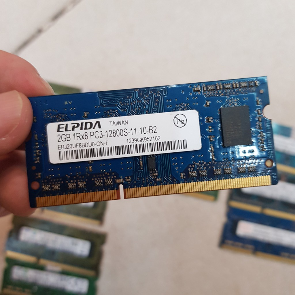 Ram Laptop 2GB DDR3 1333 Bóc Máy - BH 12 Tháng