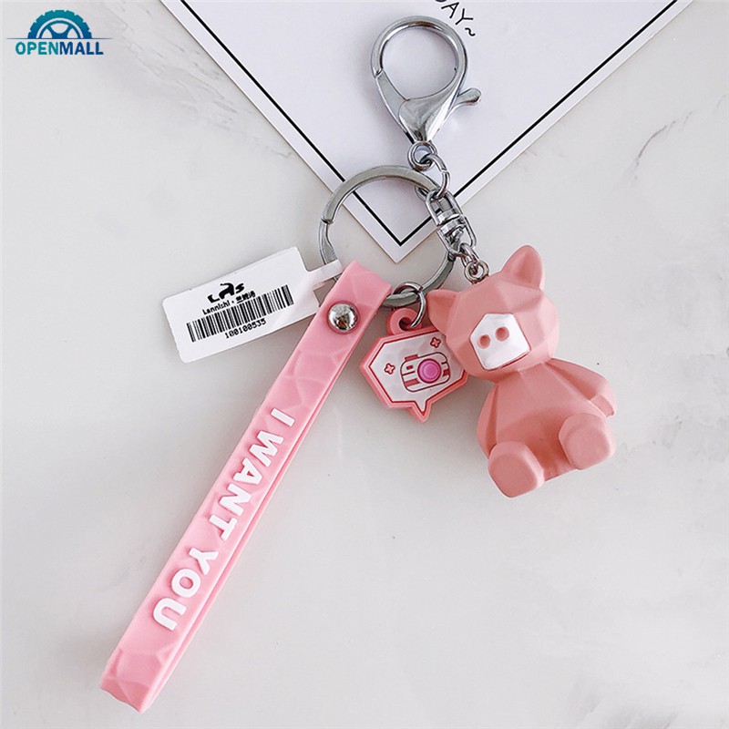 Móc Khóa Hình Động Vật Hoạt Hình Dễ Thương