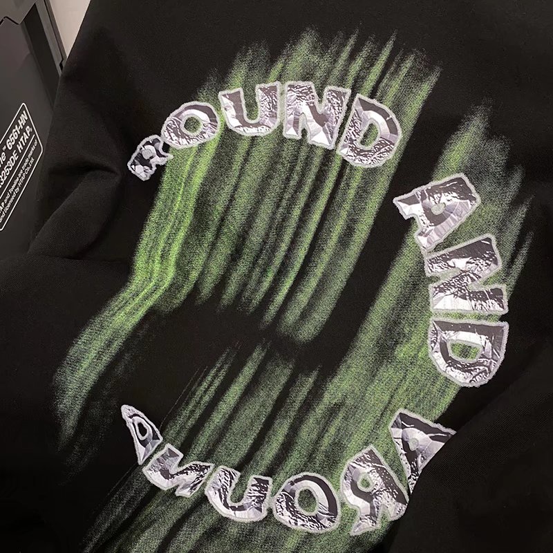 Áo Thun Tay Ngắn Cổ Tròn In Chữ Đơn Giản Phong Cách retro Mỹ Thời Trang Mùa Hè Mới Dành Cho Nam Size M-2XL