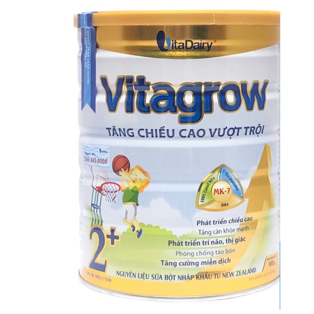 Sữa Vitagrow 2+ 900g