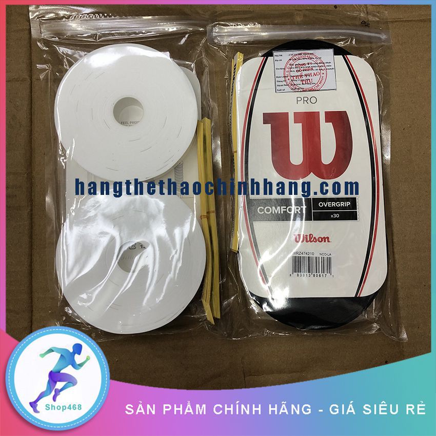 Quấn cán vợt Wilson dành cho tennis, cầu lông – Bám tay, chống trơn (Cuộn to : 30 cái)