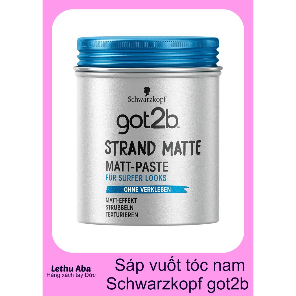 Sáp vuốt tóc Got2b Strand matte của Đức