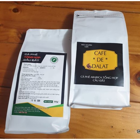 CAFE DE DALAT tổng hợp Cầu đất ( Robusta( 50%)- Arabica (50%) -  (500gram) | BigBuy360 - bigbuy360.vn