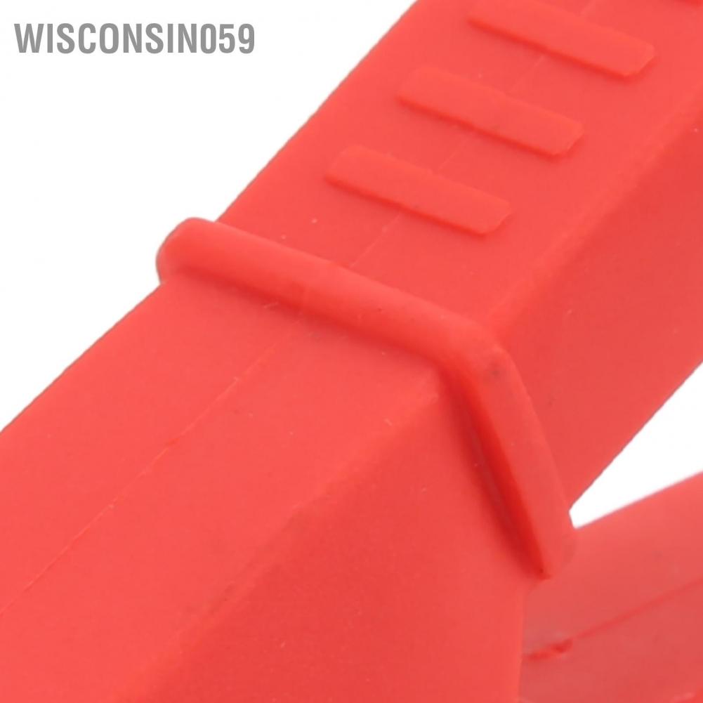 Wisconsin059 2 Pcs Insulated Clip 100mm All Copper Battery Electrical Test Insulation Spring Alligator
