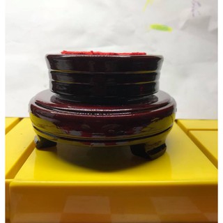 CHÂN ĐẾ GỖ 2 TẦNG CHO QUẢ CẦU ĐÁ PHONG THỦY- SIZE DƯỚI 10CM