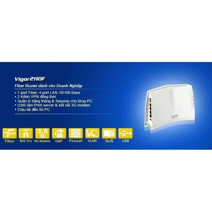 Router quang cân bằng tải DRAYTEK VIGOR 2110F