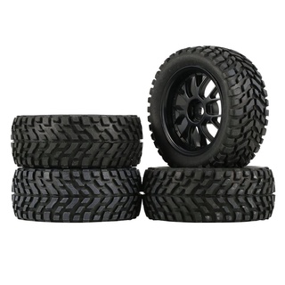 4 cái 75mm Cao su Rally leo Xe địa hình Vành bánh xe và Lốp Hex cho MN99S HSP HPI Wltoys 144001 RC Car