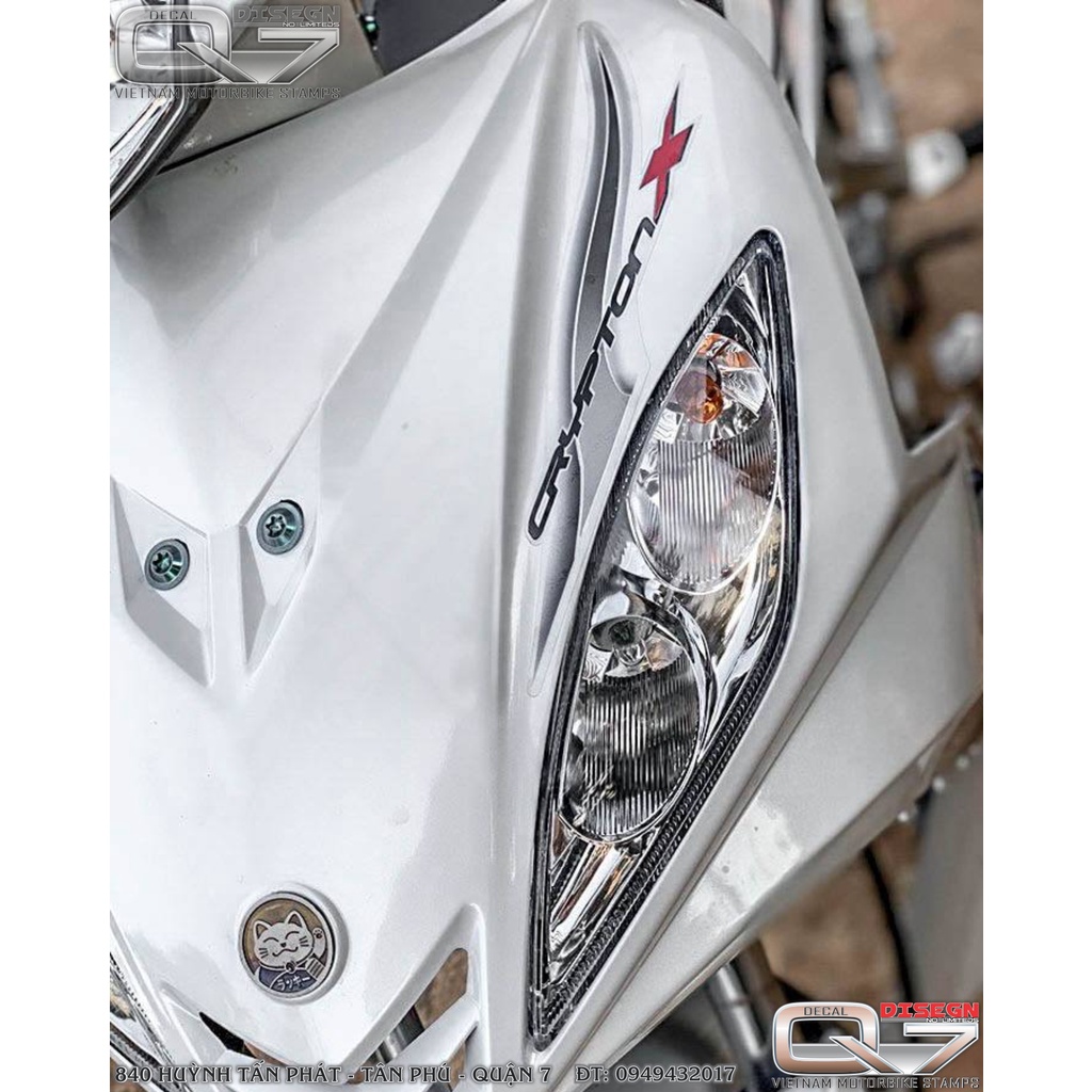 TEM RỜI EXCITER 2010 LỬA - XE TRẮNG