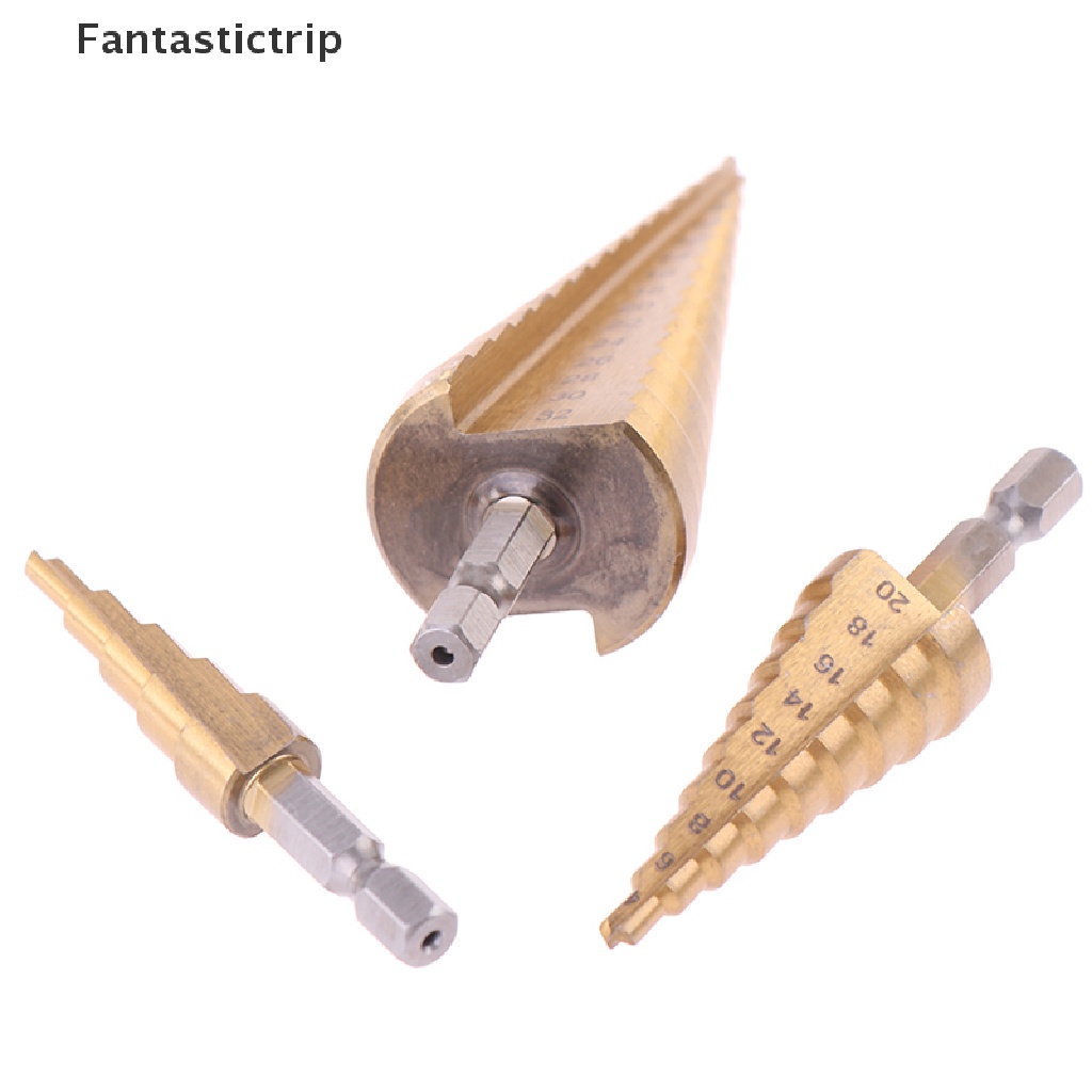 Bộ 3 Mũi Khoan Thép Gió HSS 4-12mm 4-20mm 4-32mm Tốc Độ Cao Mới