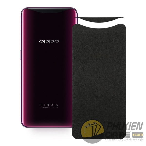 Miếng dán da OPPO Find X da mềm mại, sang trọng , Da thật 100% (MADE VIỆT NAM)