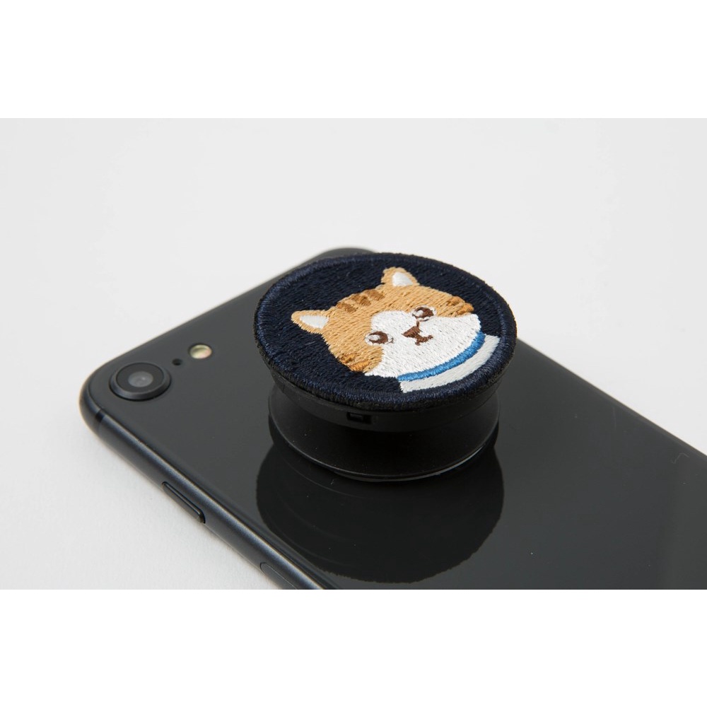 Vòng Đỡ Điện Thoại Griptok ARTBOX Hàn Quốc Thêu Hình Mèo