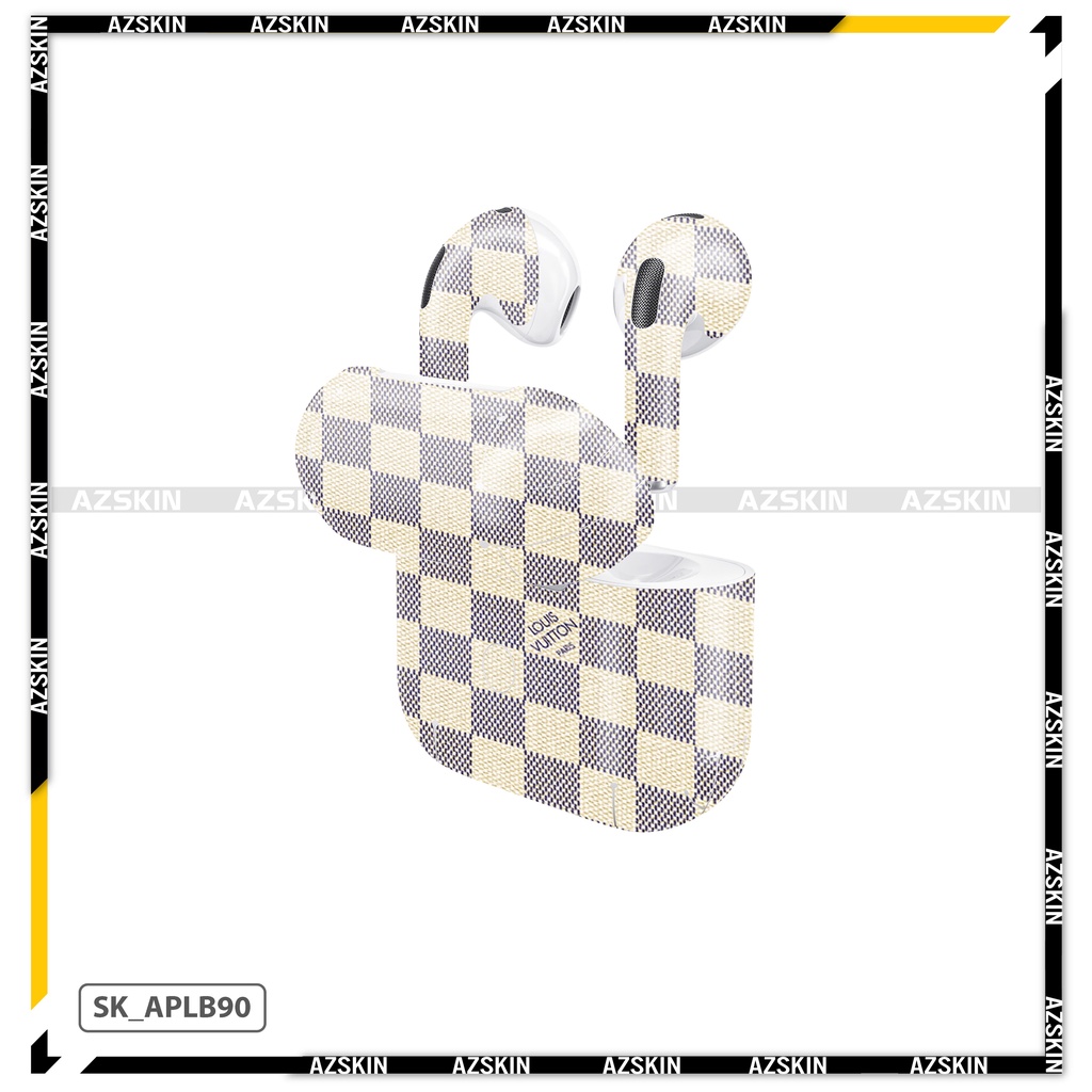 Miếng Dán Skin Luois Vuitton Airpods 1/2/3/Pro |SK_APLB90| Chất Liệu Nhập Khẩu, Chống Nước, Bền Màu, Khuôn Cắt Sẵn