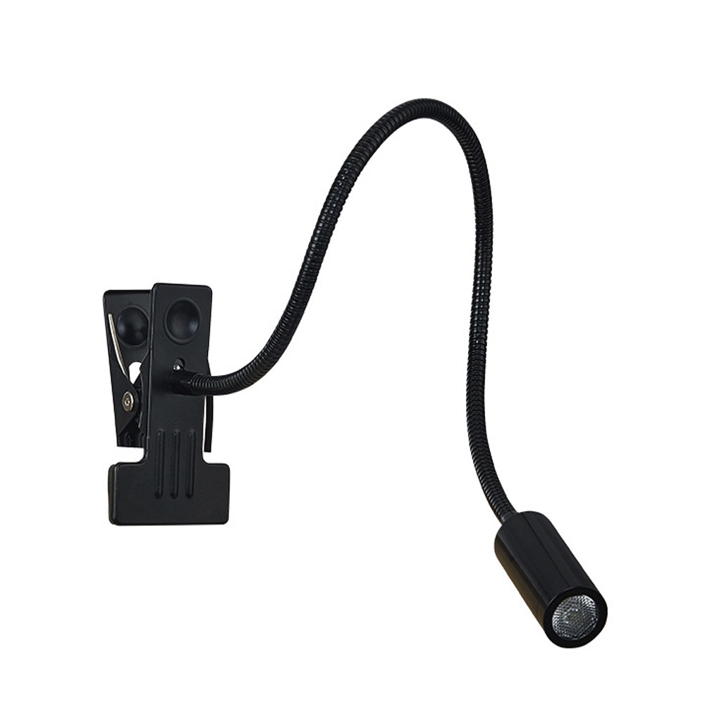 Đèn đọc sách đầu giường LED 3W, Loại đế kẹp, Ánh sáng chiếu rọi, Nguồn USB 5V
