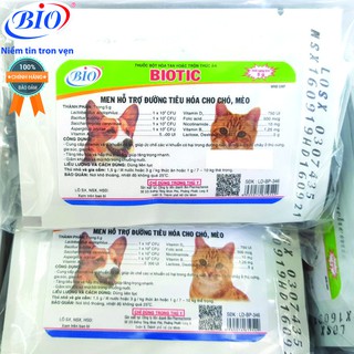 COMBO 5 GÓI MEN TIÊU HÓA HỖ TRỢ ĐƯỜNG TIÊU HÓA CHÓ MÈO BIOTIC-79206