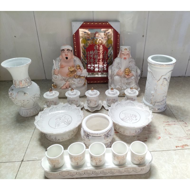 bộ thờ cúng . lư bình đĩa áng đại bi Hàng chuẩn đẹp giá rẻ nhất thị trường
