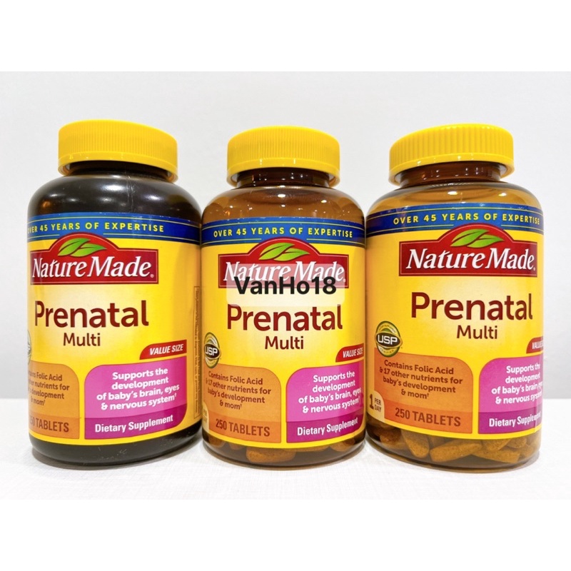 Vitamin Bà Bầu Nature Made Prenatal Multi – 250 viên