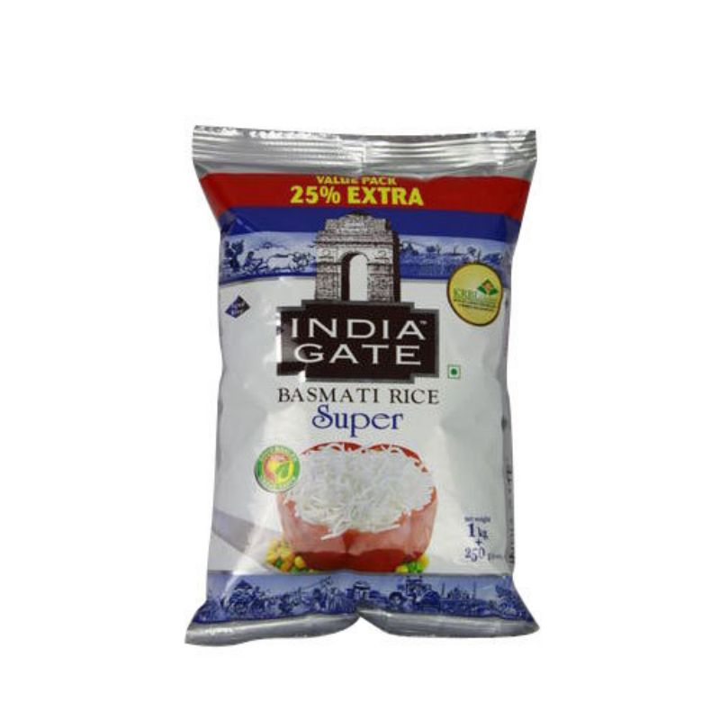 Gạo Basmati India Gate Super Ấn Độ dành cho tiểu đường  - Túi 6.25kg