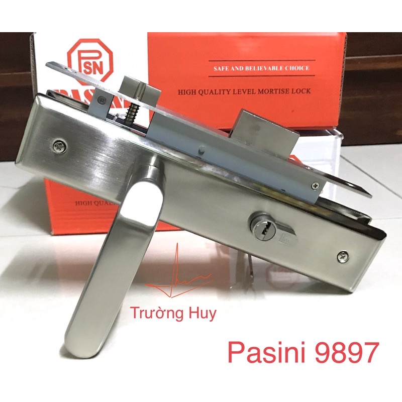 [chính hãng] Khoá cửa đi tay gạt Pasini 9899 &amp; 97 - Bảo hành 1 năm