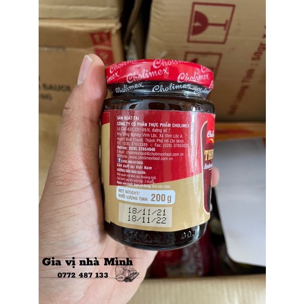 SỐT ƯỚP THỊT NƯỚNG (BARBECUE SAUCE) CHOLIMEX 200GR