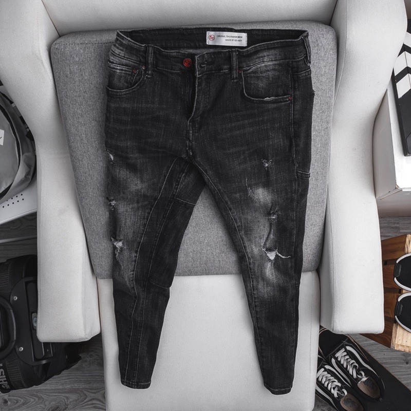 [⚡Mua 2 tặng 1⚡️] Quần jean nam skinny CAO CẤP màu đen thời trang | BigBuy360 - bigbuy360.vn