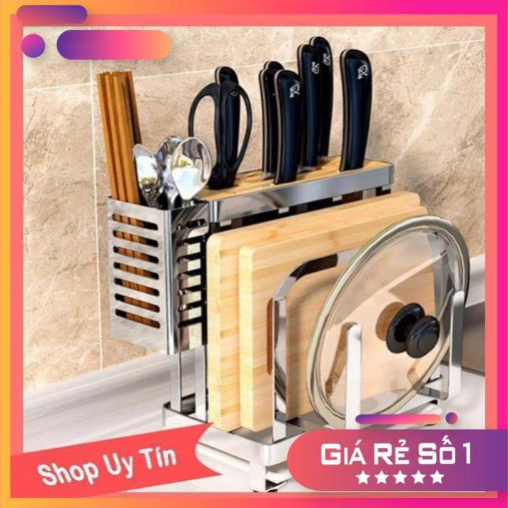 [SALE25]  (TKQT) KỆ GÀI DAO THỚT ĐA NĂNG INOX 304 NGUÊN KHỐI tutu.hahastore(CMT88) HG0901 HG2703