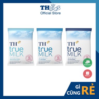 Túi Sữa Tươi Tiệt Trùng TH TrueMilk 220ML
