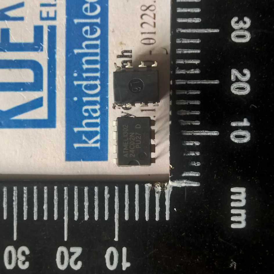 10 con IC ATMEL1302 AT24C02 24C02N 24C02 DIP-8 IC chíp nhớ EEPROM kde1431