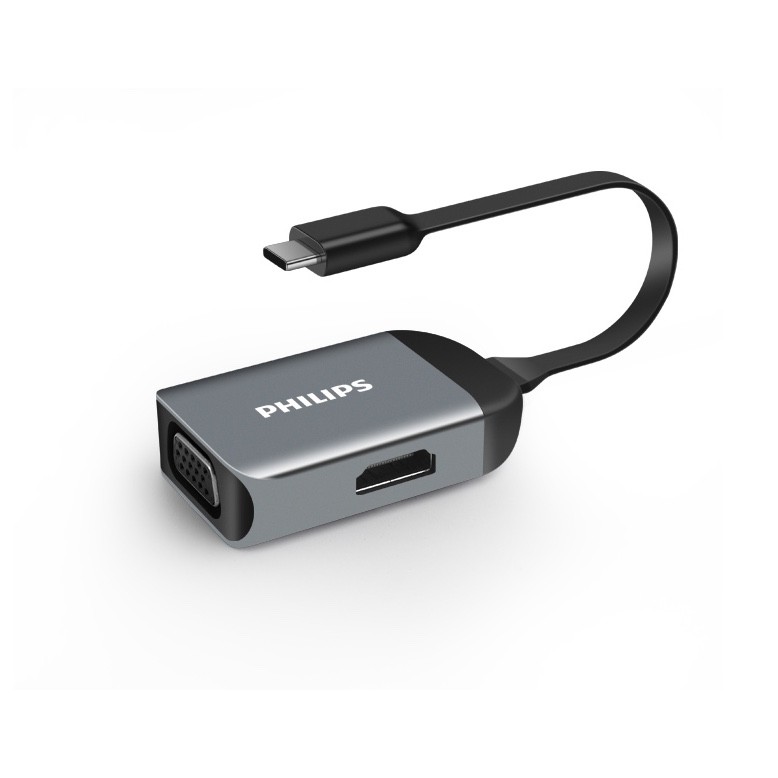 CỔNG NỐI PHILIPS TYPE-C TO HDMI ft VGA