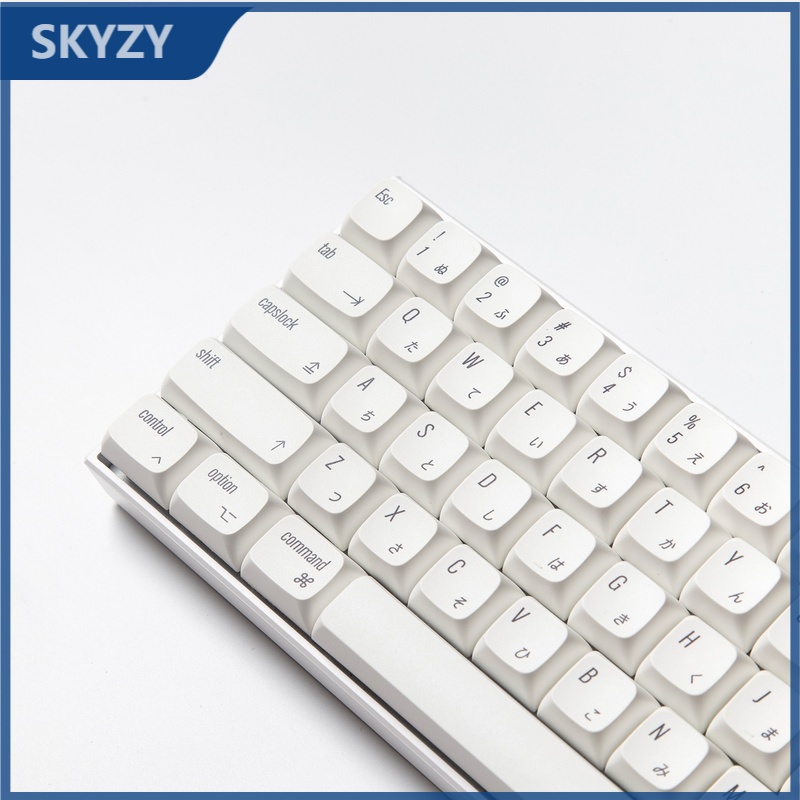 PBT Keycap XDA Cấu hình Hyper White Nhật Bản Dye Thăng hoa Bàn phím cơ học Keycap 124 Phím