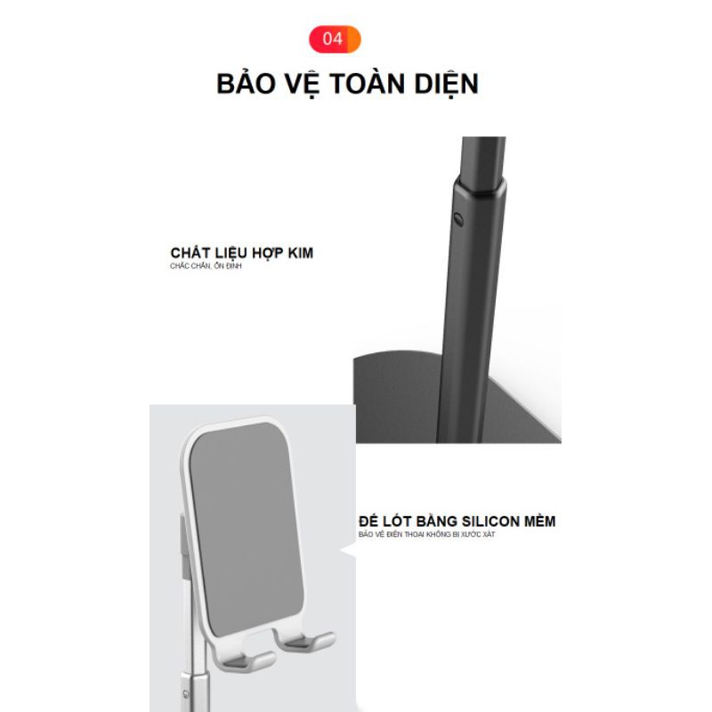 giá đỡ điện thoại, máy tính bảng để bàn T9