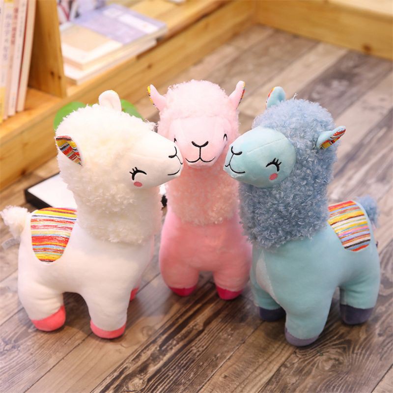 đồ chơi nhồi bông Hình Lạc Đà Alpaca 25cm