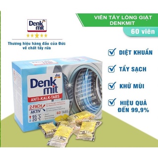 Viên tẩy lồng giặt Denkmit - Hộp 60 viên