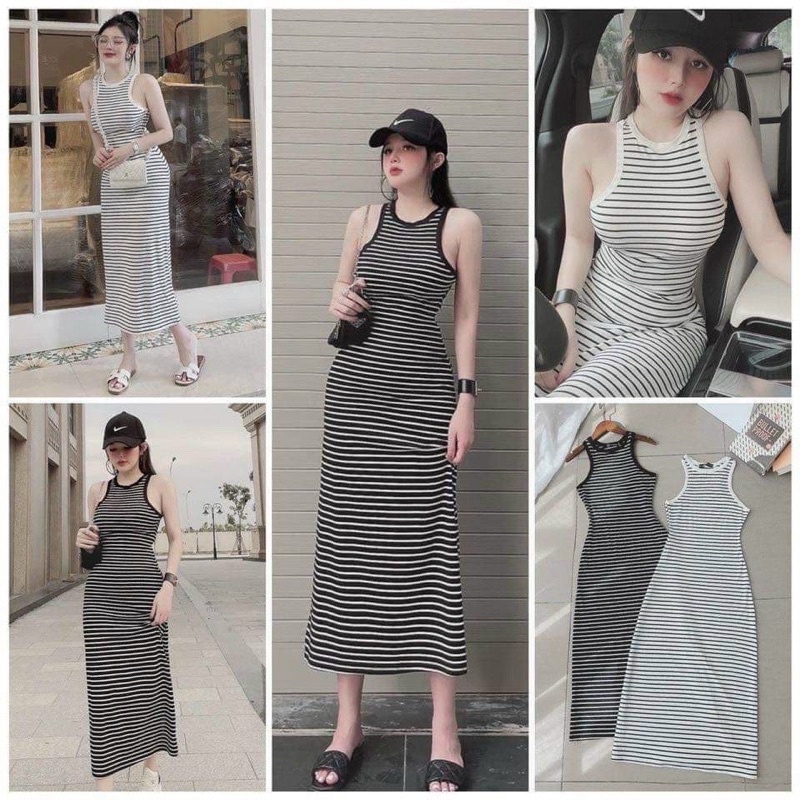 Đầm Maxxi Hai Dây In Hoa Lanh Dáng Xoè Đi Biển Bờ Biển Chiết Eo Phong Cách Dân Tộc Nghỉ Mát Cổ Điển Mẫu Mới Mùa Hè