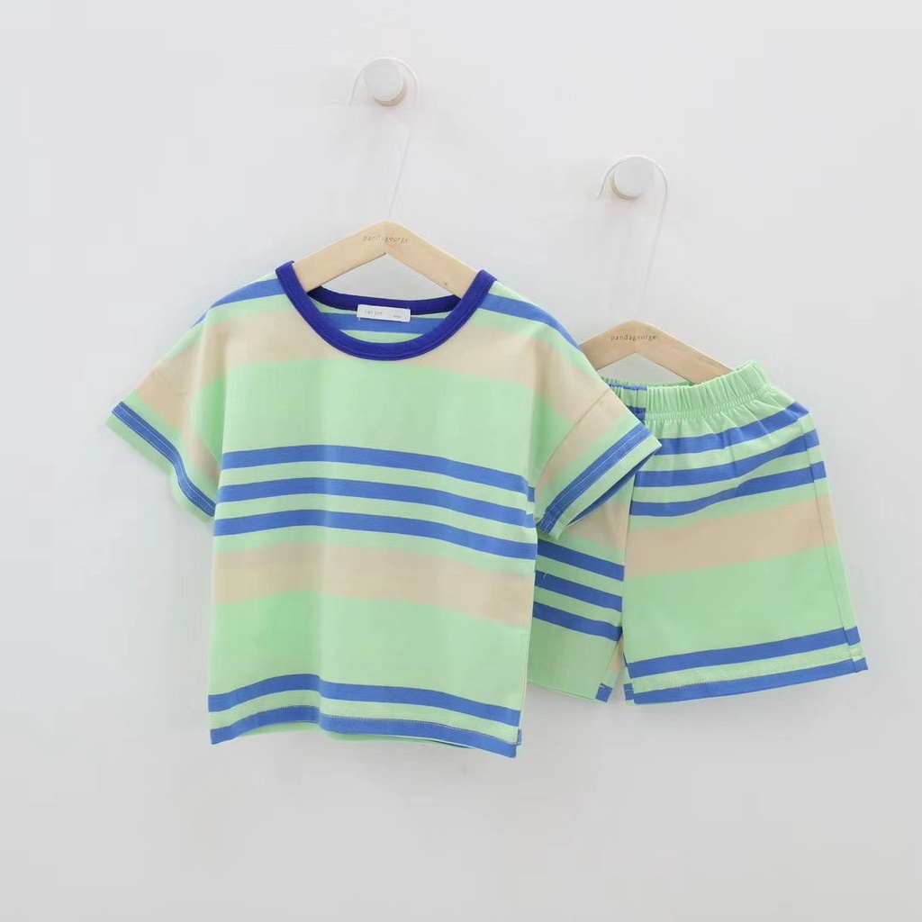Set bộ đùi sọc ngang nhiều màu mùa hè cho bé S723
