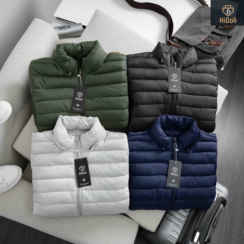 Áo khoác phao nam nữ siêu nhẹ thể thao, áo phao nam đẹp kiểu dáng năng động, trẻ trung có mũ tháo rời